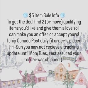 Please Read : Sale Info
